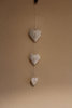 Wooden Hanging Hearts - White