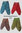 Stone washed Harem Pants - Various Colours