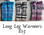 Long Fleece Lined Legwarmers