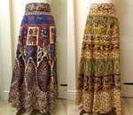 Long Length Cotton Wrap Skirt